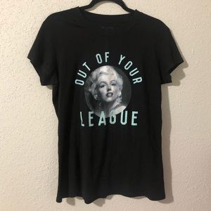 Marilyn Monroe out of your league graphic tee